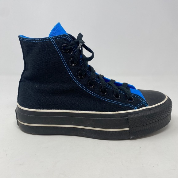Converse Chuck High Top Royal Blue and Black Sneakers Size M3 W5 - Picture 1 of 13